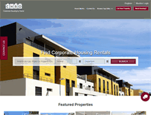 Tablet Screenshot of corporatehousingbyowner.com